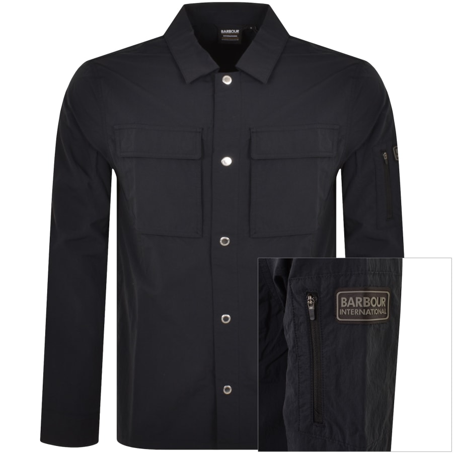 Barbour International Shutter Overshirt Navy